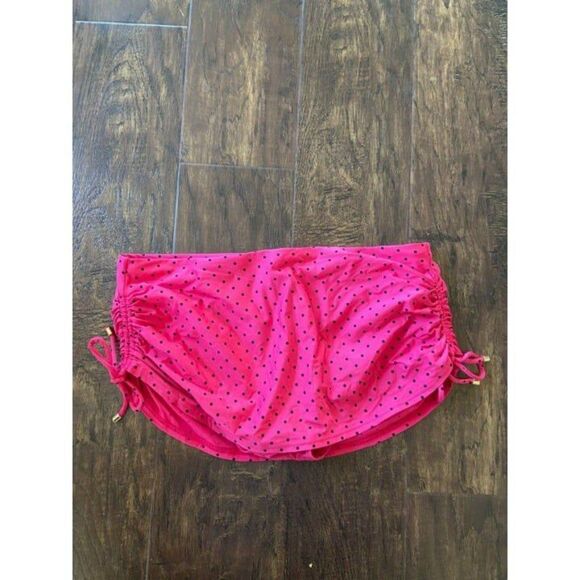 Jantzen Hot Pink with Black Polka Dots Bathing Suit Bottoms (Size 10) - Picture 1 of 3